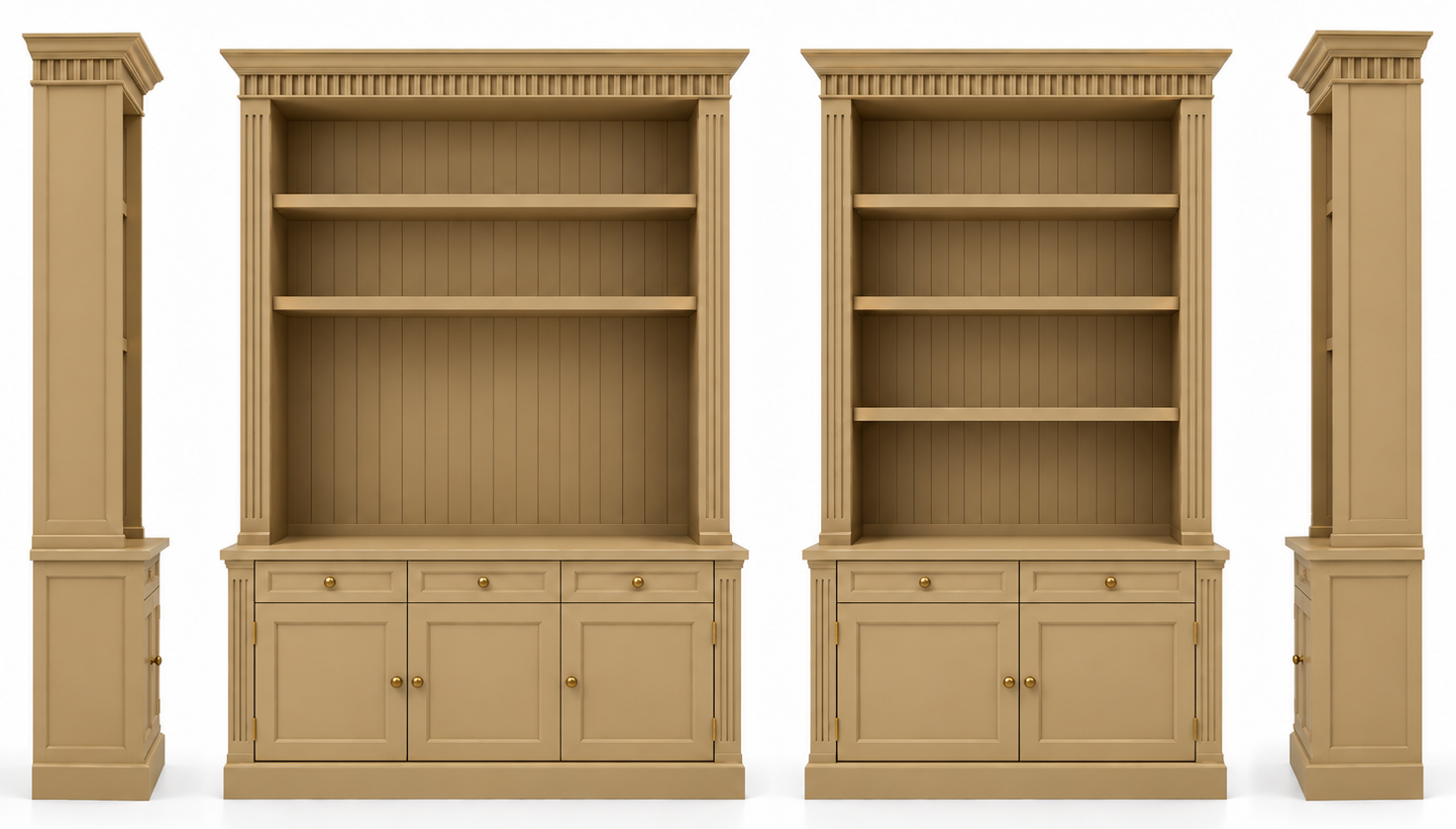 Boekenkast — 3D overzicht