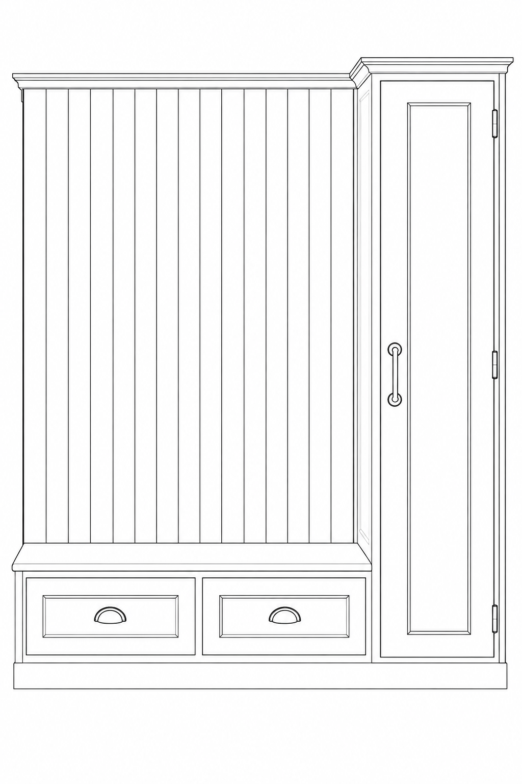 Bootroom — technische tekening