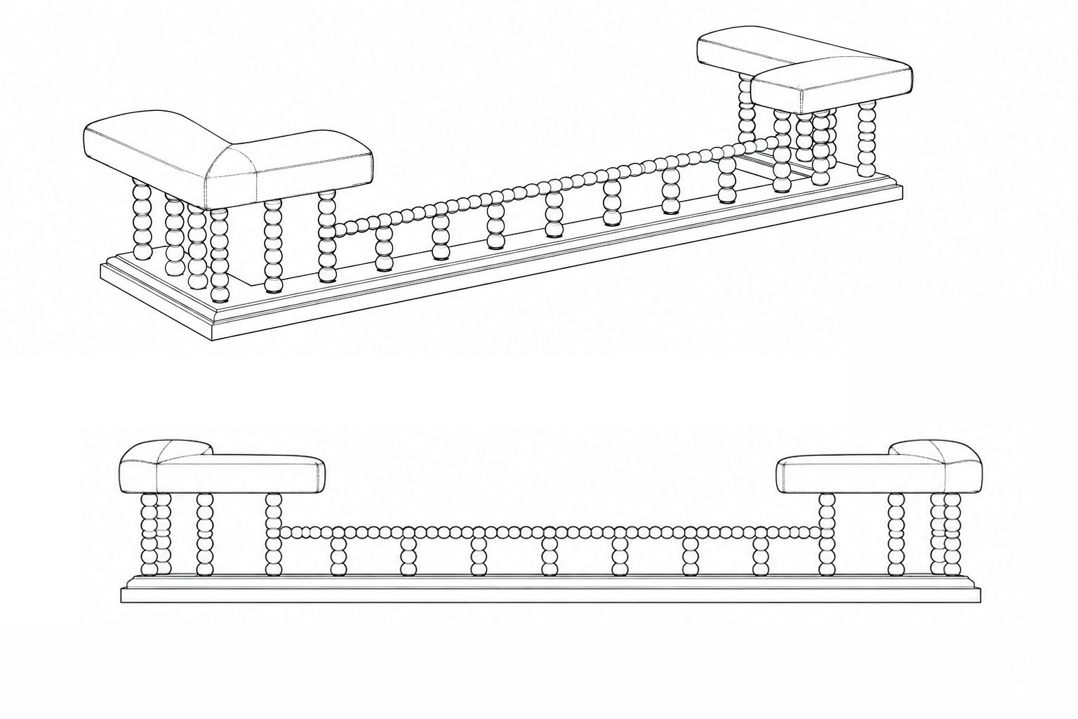 Fender — technische tekening