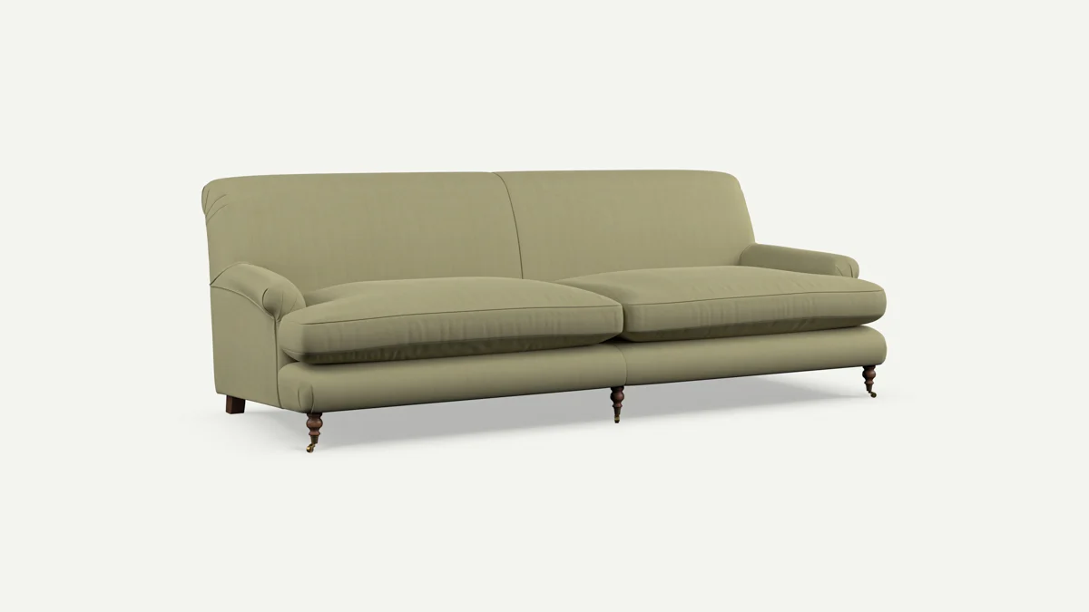 Remy Three Seater Soft Sage Cotton