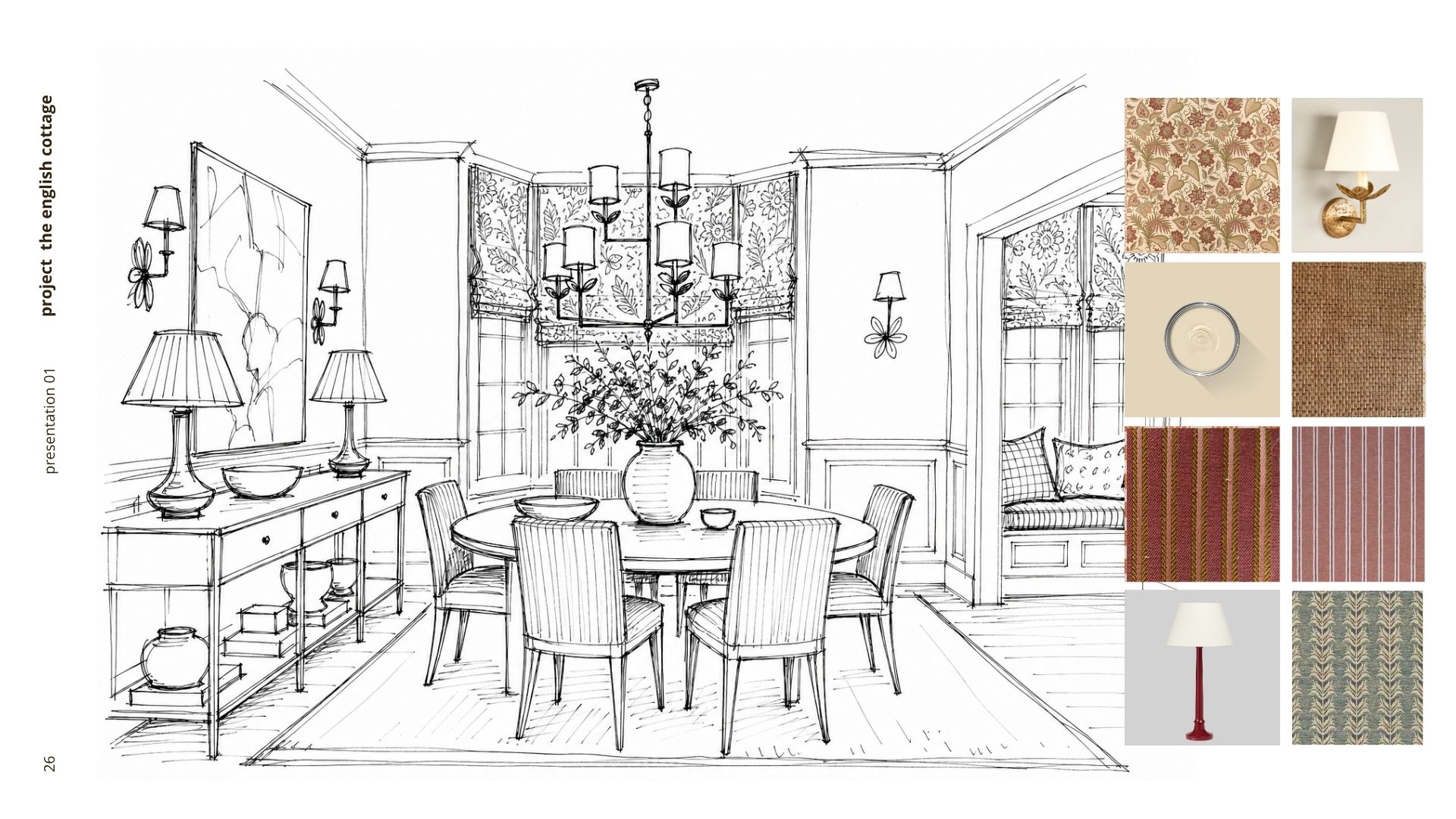 Dining schets & materialen