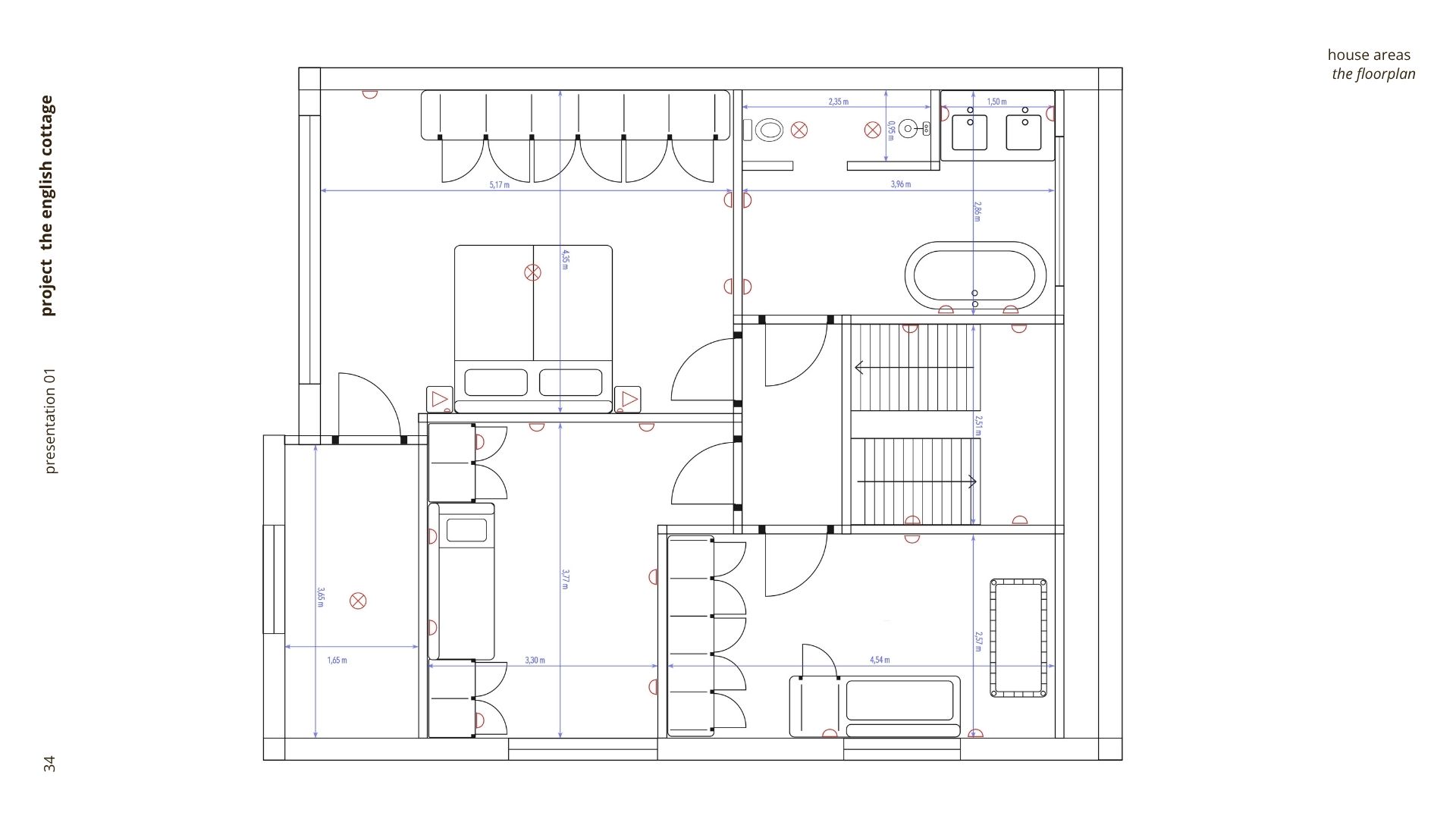 Plattegrond 1e verdieping
